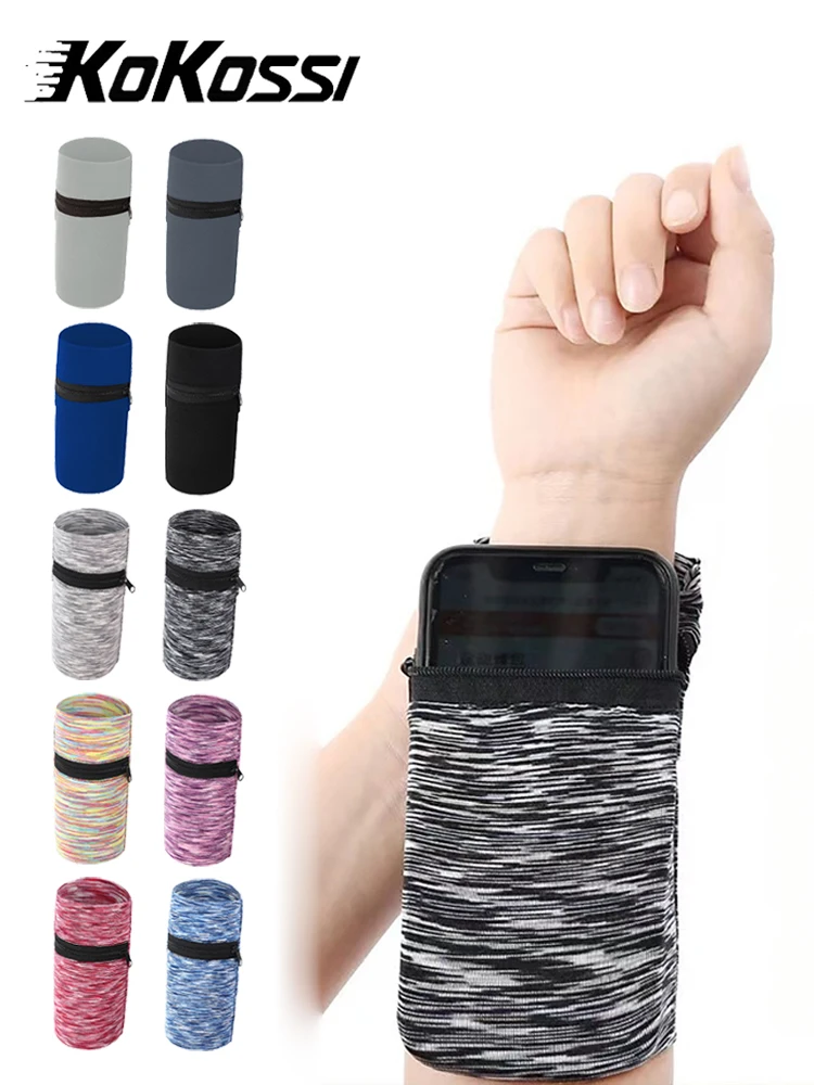 AliExpress kokossi KoKossi Exercise Wrist Bag Arm Cover Breathable Moisture Wicking Sports Mobile Phone Arm Bag High Elastic Fitness Cycling