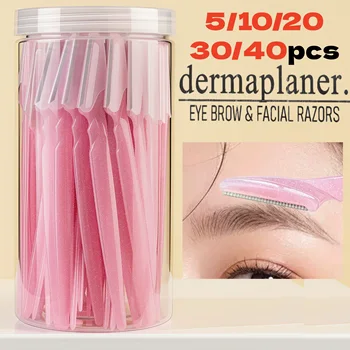 5/10/20/30/40pcs Eyebrow Trimmer Face Blade Shaver Portable Eye Brow Epilation Hair…