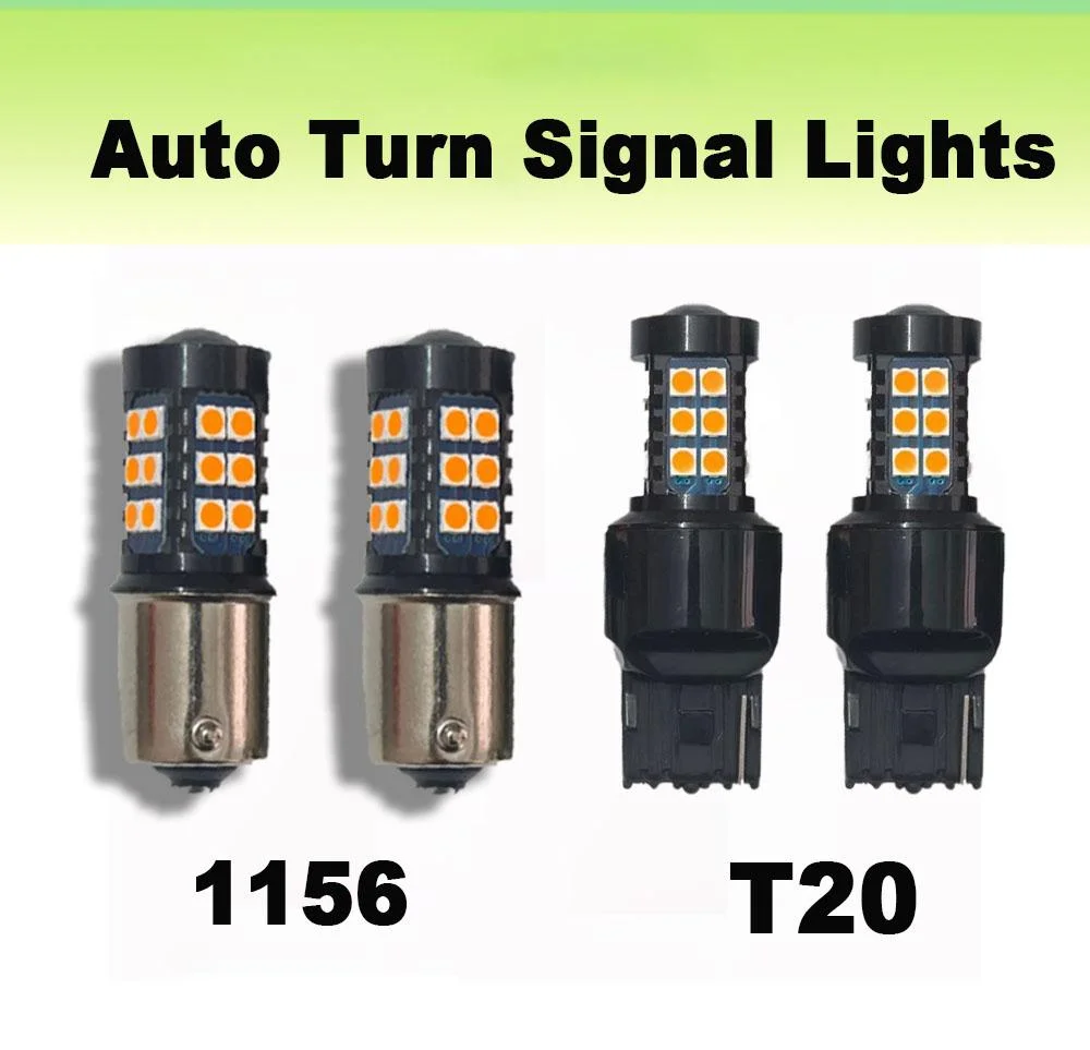 

2pcs 5W Auto Tumn signal lights T20 1156 Hyper Flash T20 LED 7440 WY21W 1156 P21W BA15S LED Car Lights Bulb