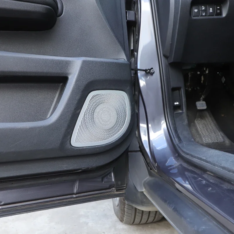 

Stainless Steel Silver Car Speaker Door Loudspeaker Cover Trim Interior Car Accessories For Honda Pilot 2016-2022