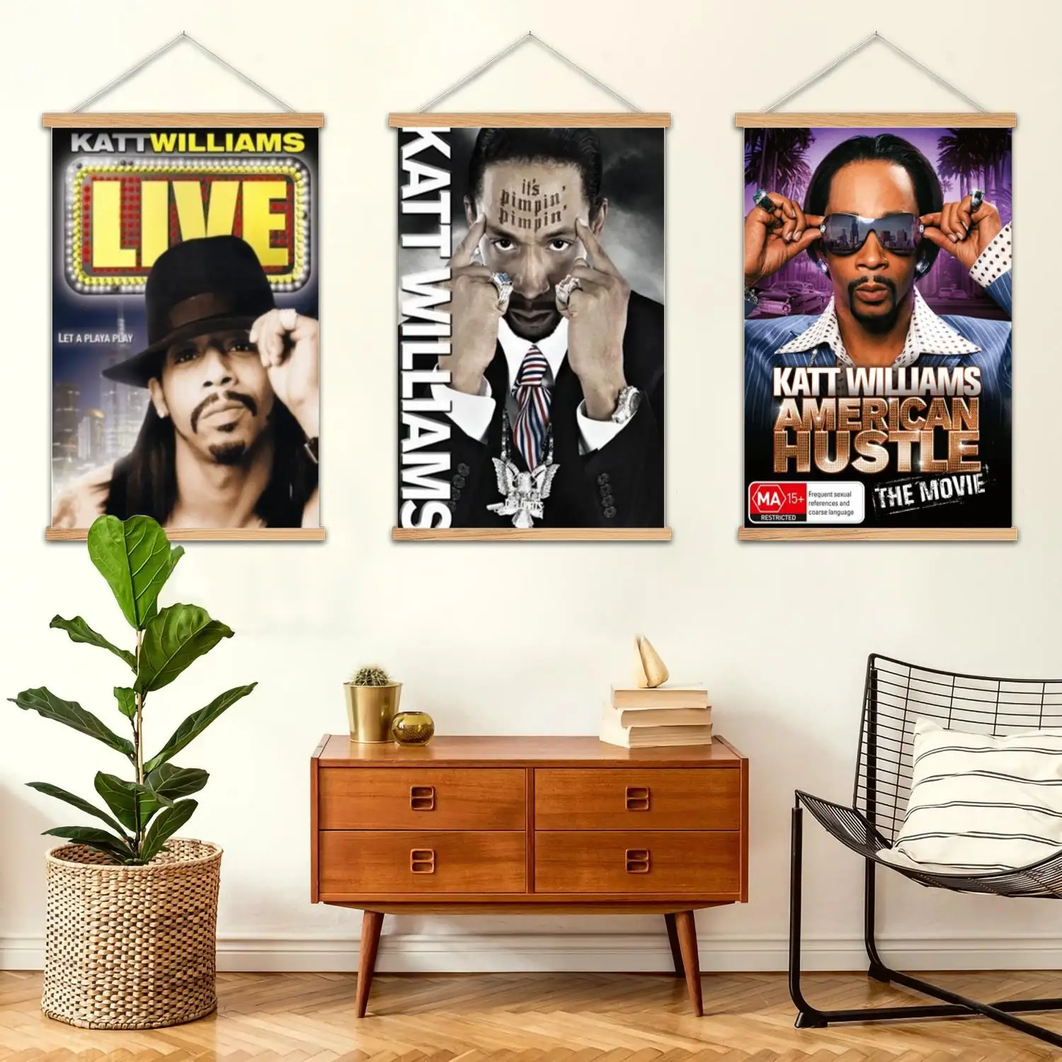 katt williams actor Framed Wall Painting Canvas Art Poster and Wall Art,  Modern Family Bedroom Decor,Decorative painting