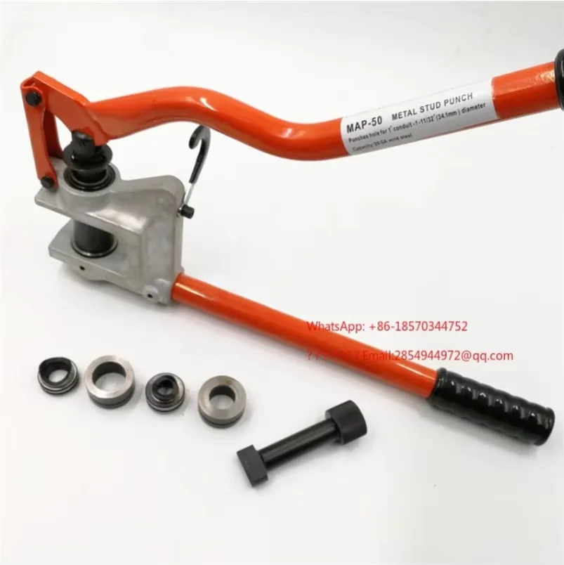 2027    MAP-50 Manual Puncher Metal Screw Punching Tool 22mm 28mm 34.1mm Multi Hole Optional Plate Punching Tool