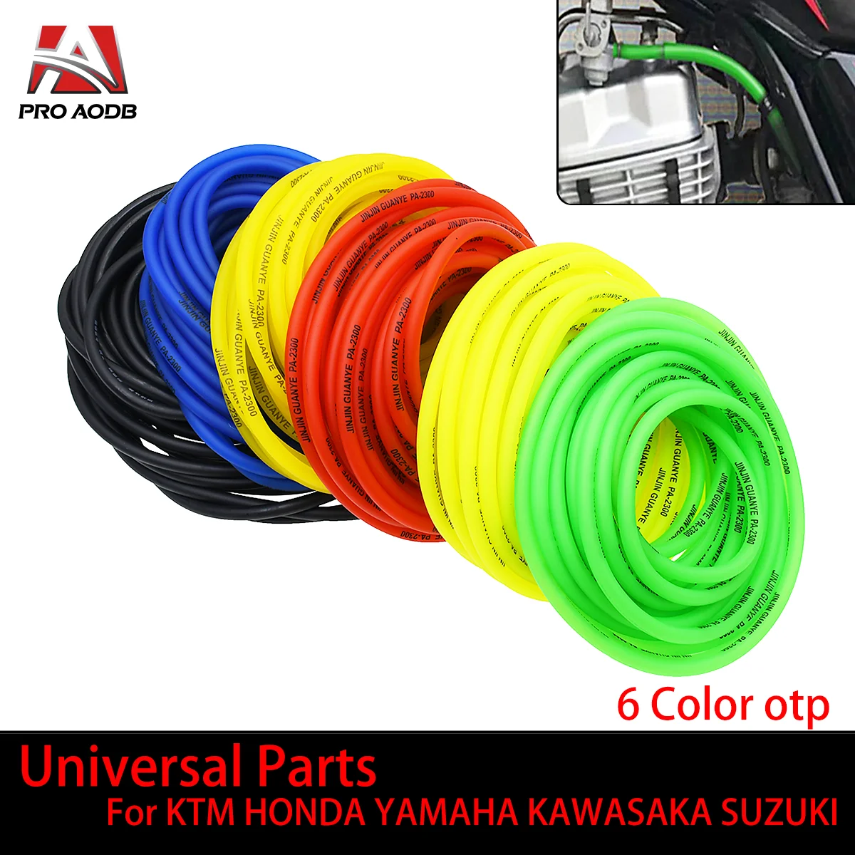 

For Suzuki KTM Yamaha Honda Kawasaki Etc 1M 3M 5M Motorcycle ATV Scooter Gas Oil Pipe Rubber Soft Tube Petrol Fuel Line Hose