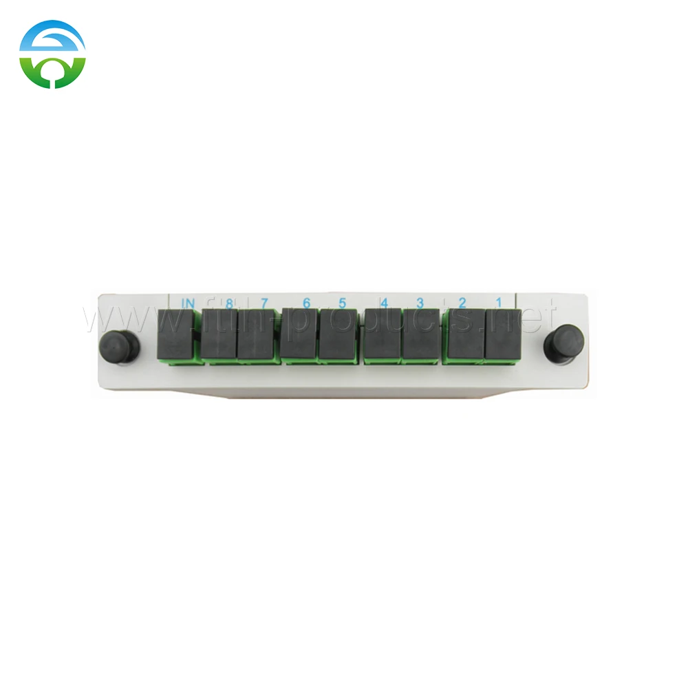 Fiber optical splitter, 1x8 PLC, g657a1, SC/APC, 10 PCs