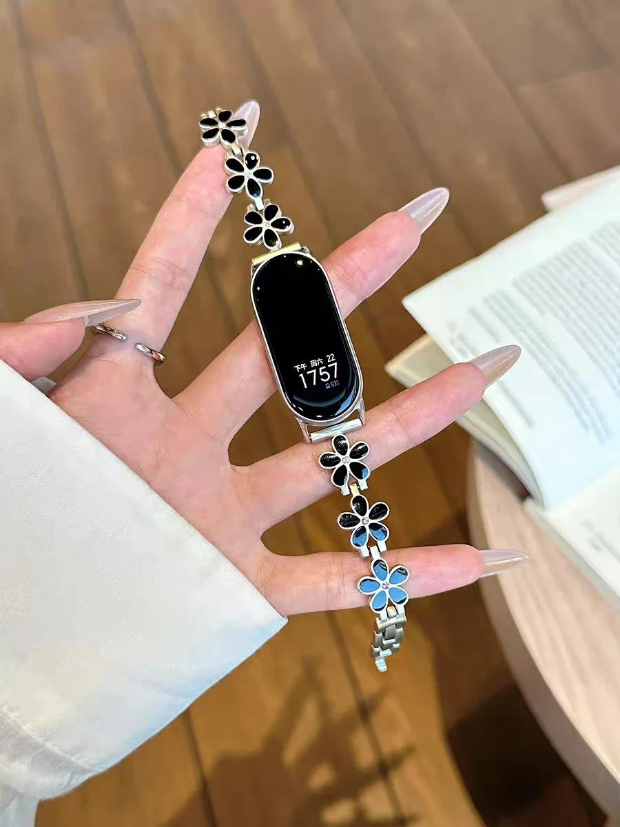 �y�Z�[�����zXiaomi Band 9�AMi Band 8�AXiaomi Smart Band 10 NFC�Ή� �t�@�b�V�����t�����[���^�� ���X�g�o���h/�A�N�Z�T���[