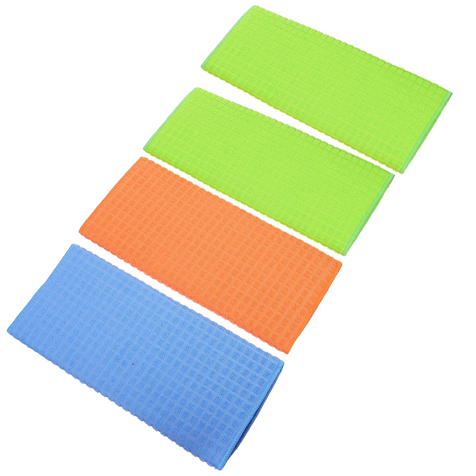 

4 Pcs Placemat Fiber Mats Waterproof Absorbent Non-slip Heat Insulation Anti-scalding Pad Dining Table