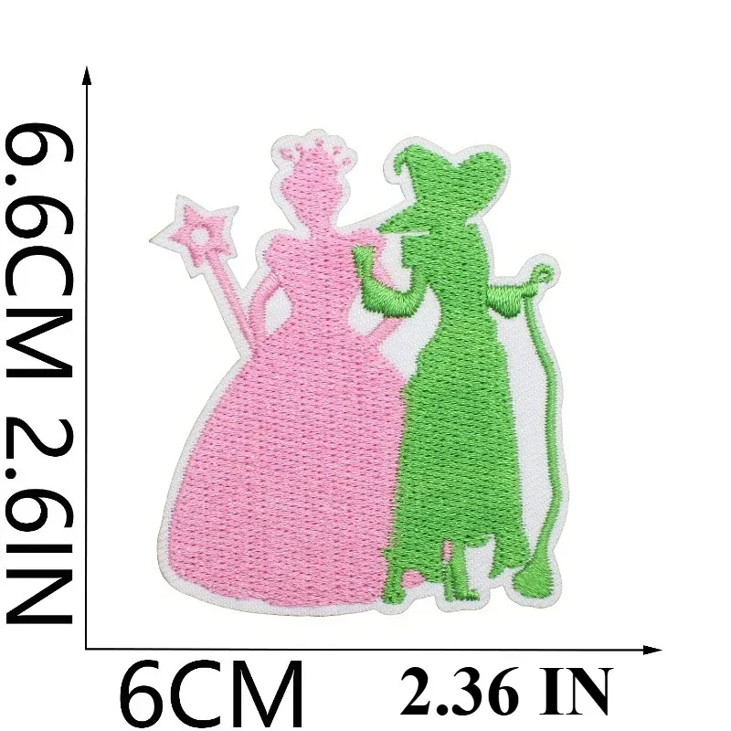 마법사와 마녀 자수 천 스티커 옷 장식 마법 지팡이 패치 스티커 컴퓨터 자수 보우 챕터 보이