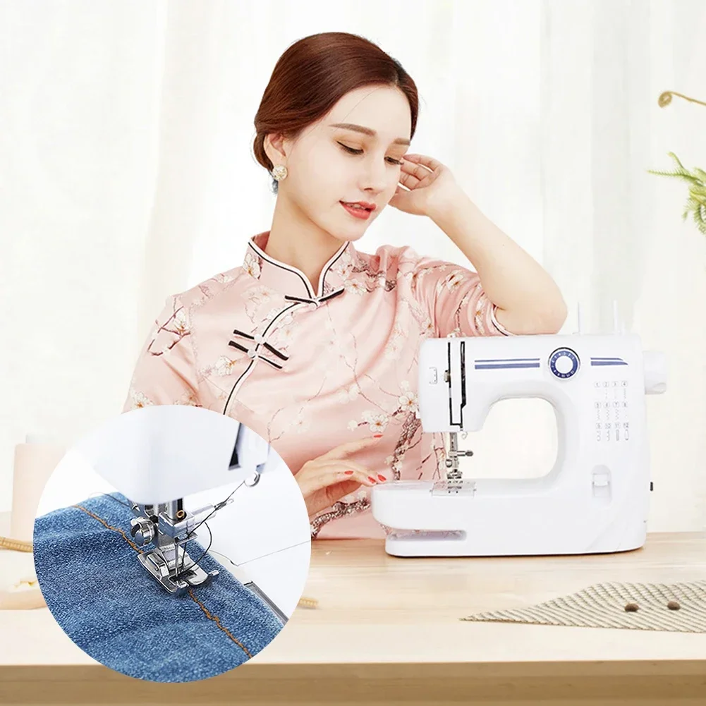 Mini Home Electric Stitching Embroidery Clothing Fabric Overlock Sewing Machine Stitches Sewing Machine Household Multifunction