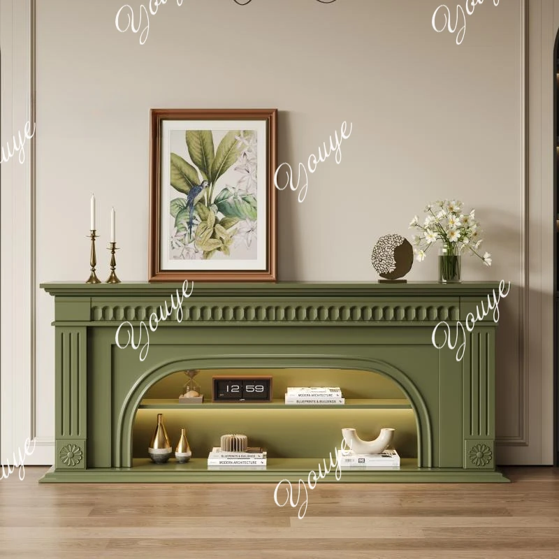 

Wooden Fireplace TV Stands Universal Brown Luxury Design Modern Tv Table Living Room Nordic Fernsehen Tisch Furniture Home