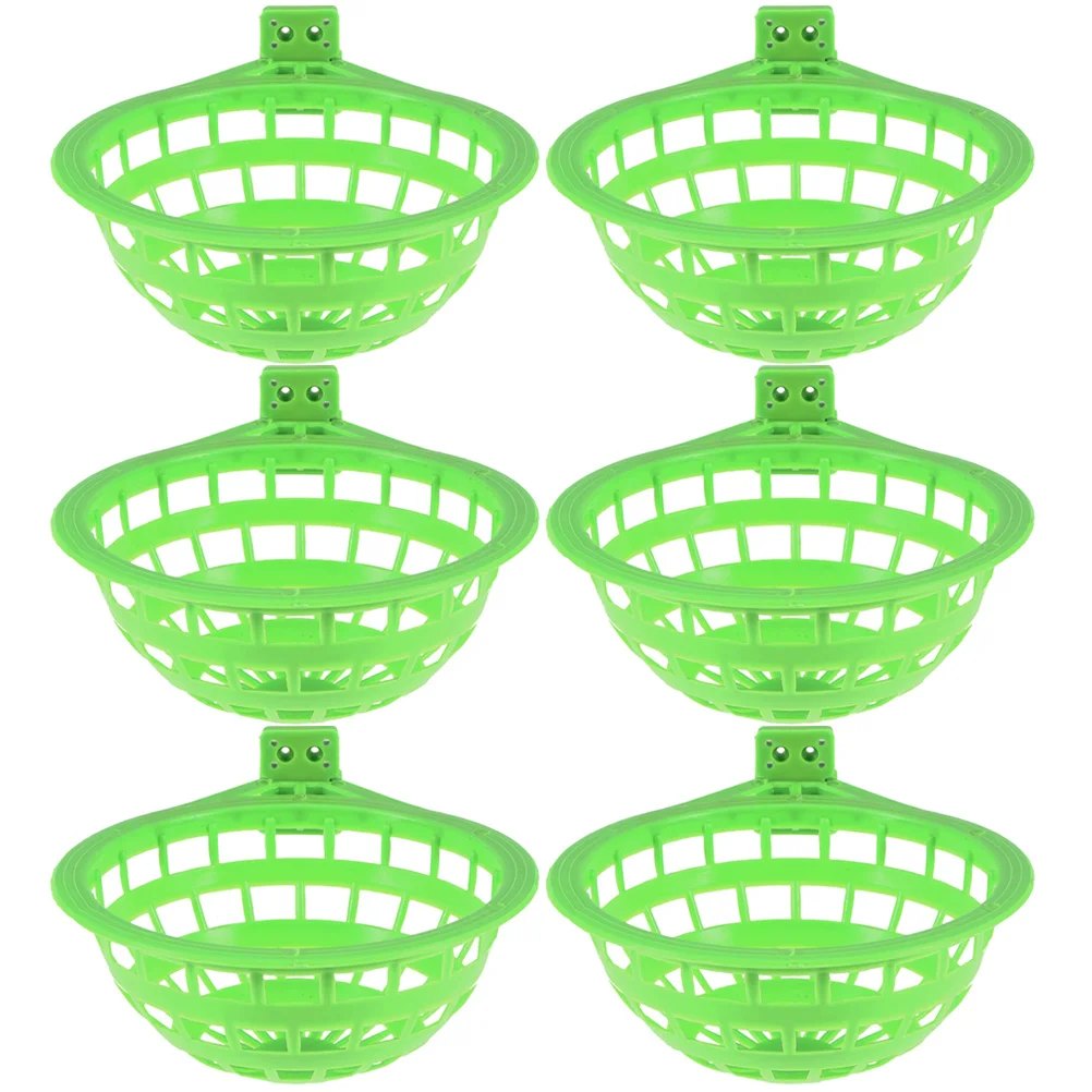 

6 Pcs Bird Nest Parrot Nests Plastic for Cages Breeding Bed Hideaway Pigeon Hatching Basin Hanging