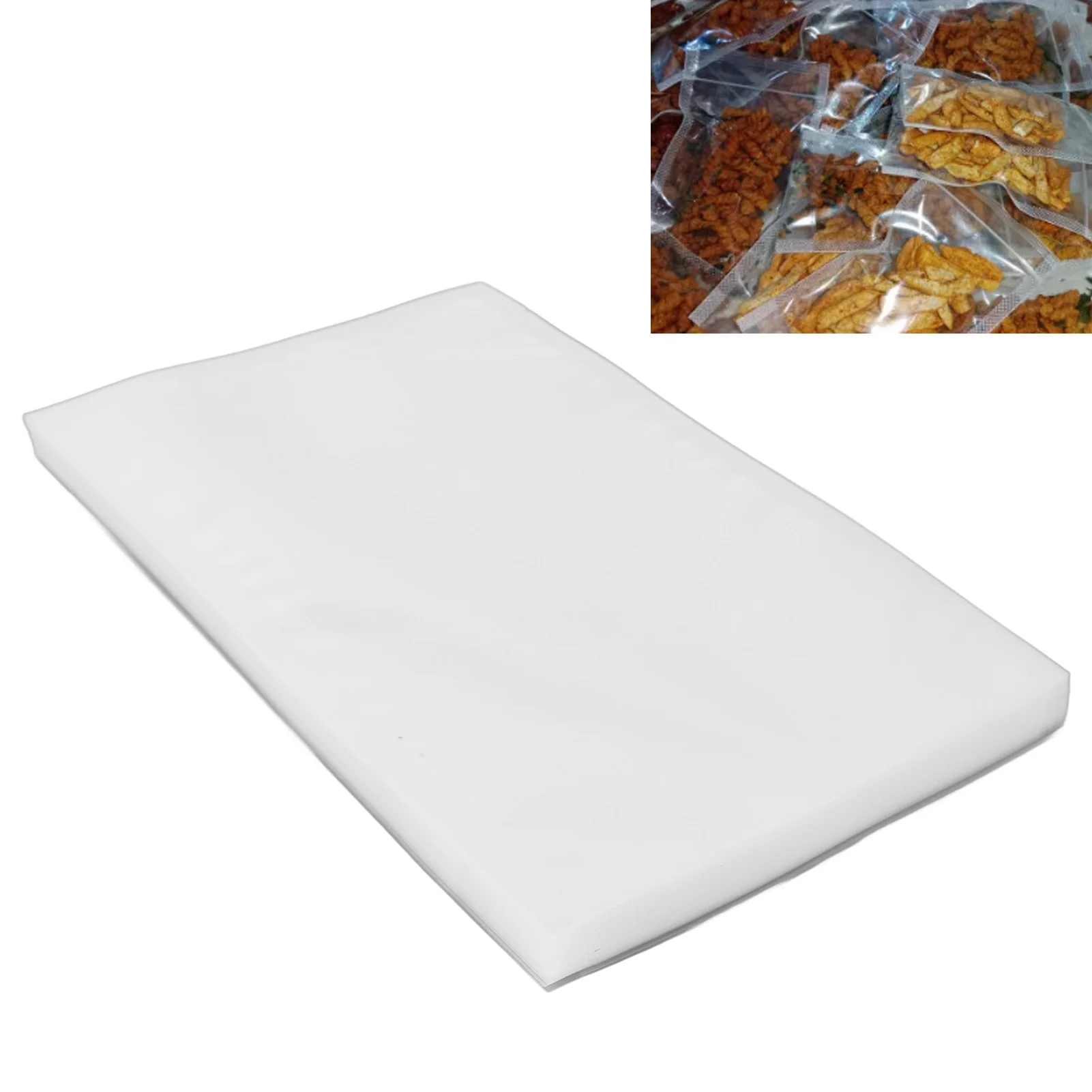 100Pcs Vacuum Storage Bag 30x20cm Good Sealing Space Saving Transparent Food Vacuum Bag