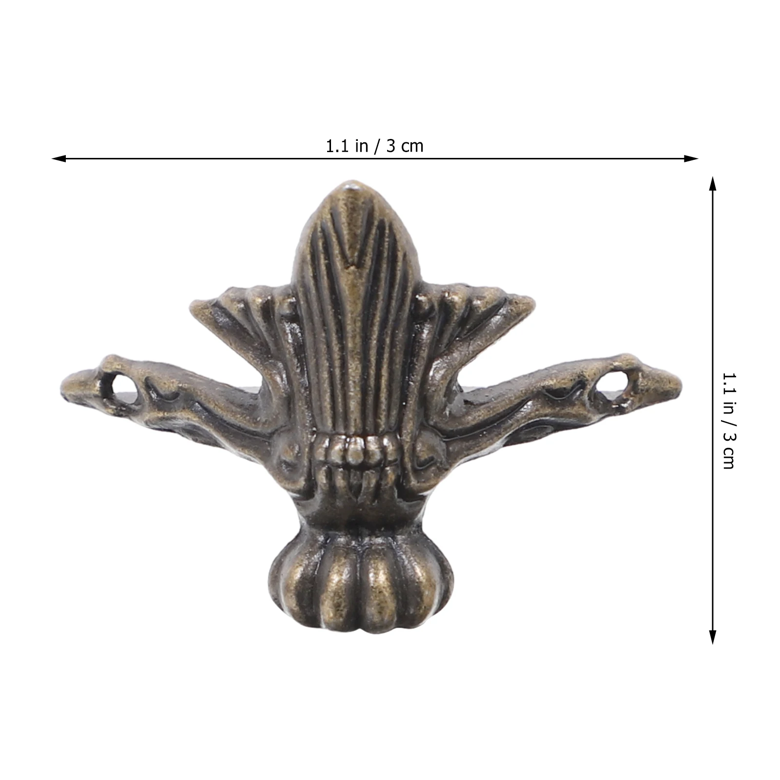 

20pcs Furniture Legs Zinc Alloy Small Golden Bun Feet with Screws for Boxes Vintage Decorative Wooden Jewelry Storage Hardware