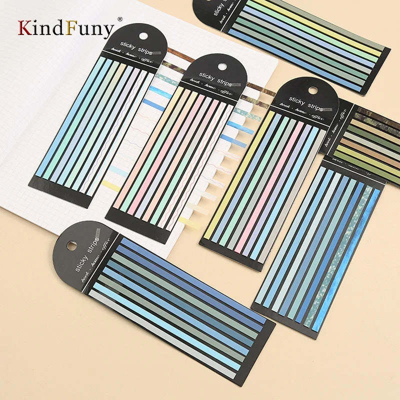 KindFuny 160 Folhas Notas Pegajosas Transparentes Autoadesivas Anotações de Papelaria para Livros Bloco de Notas кан стлярия Índice Postado