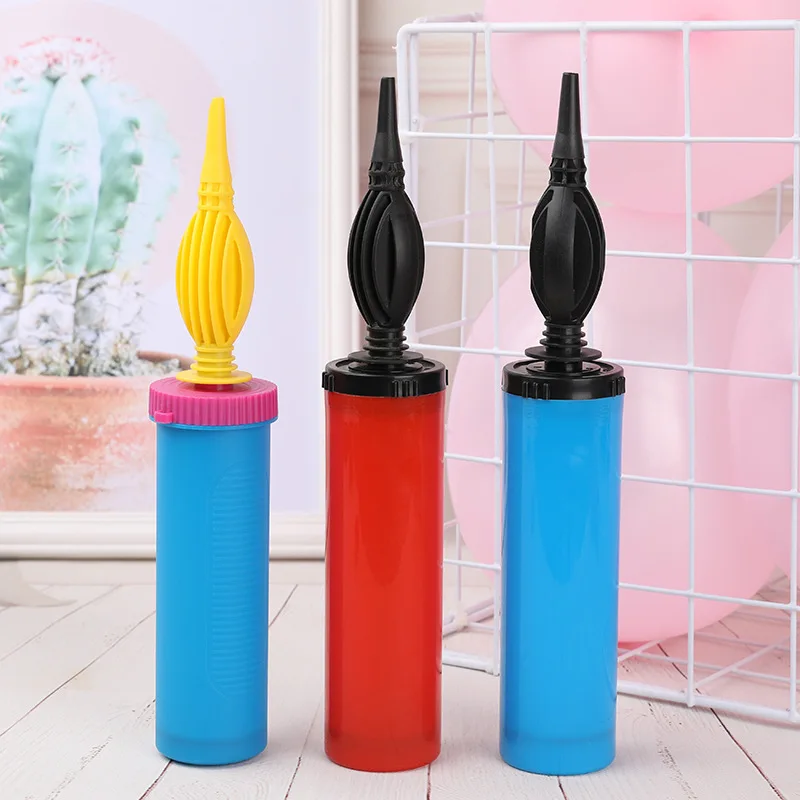 

Manual portable air cylinder aluminum film balloon pump hand-pushed pointed-mouth inflatable air cylinder balloon inflatable