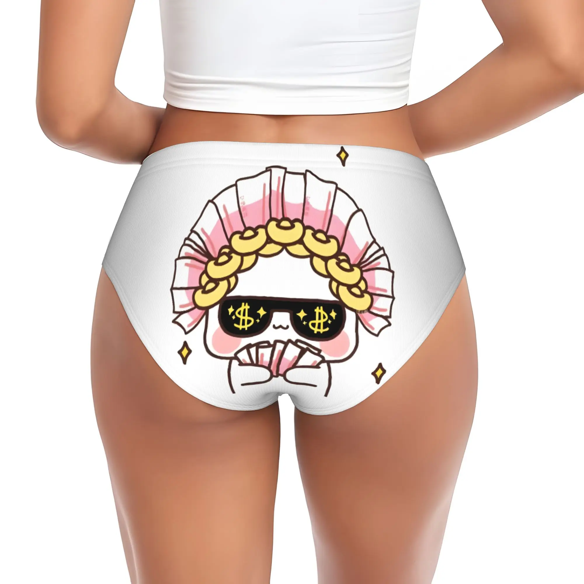 Custom Women Funny Bubu And Dudu Panties Comfort  Briefs Underwear