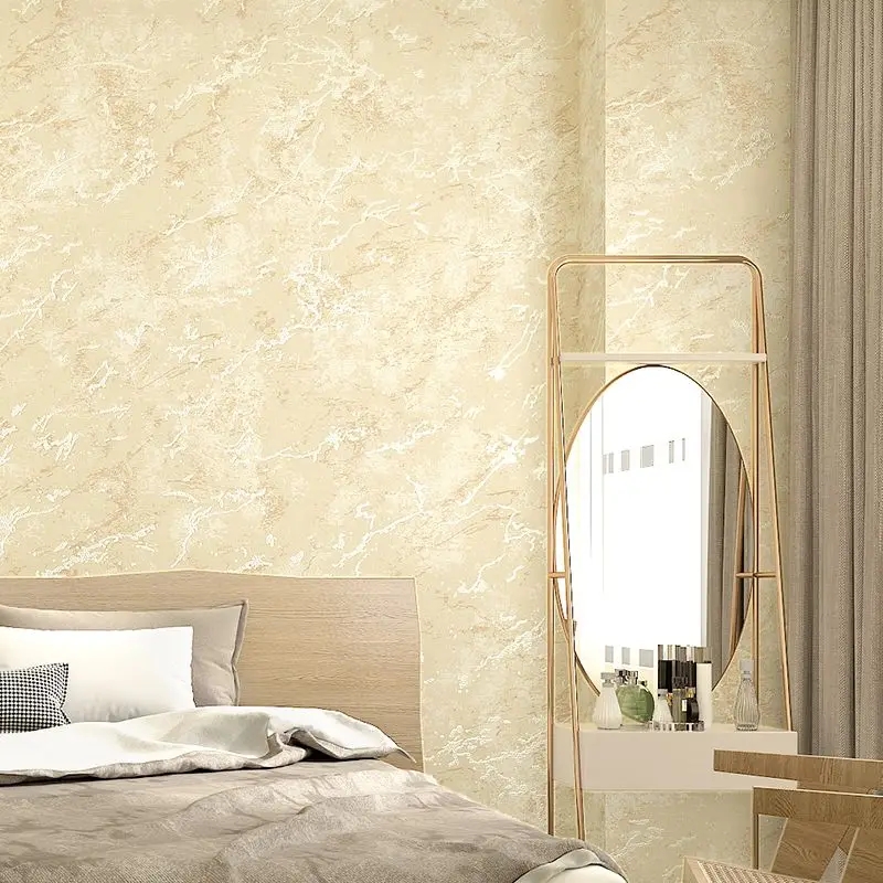 

Diatom Mud Pattern Non-woven Wallpaper Retro Yellow Pure Color Bedroom Living Room TV Wall 3D Home Decoration Wallpaper