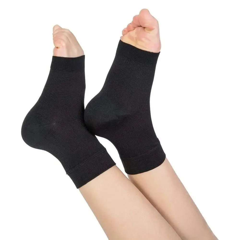 1Pc Elastic Gel Heel Pads Light and Thin Soft Heel Protective Sock Soles Insole Silicone Socks Ankle Support Unisex