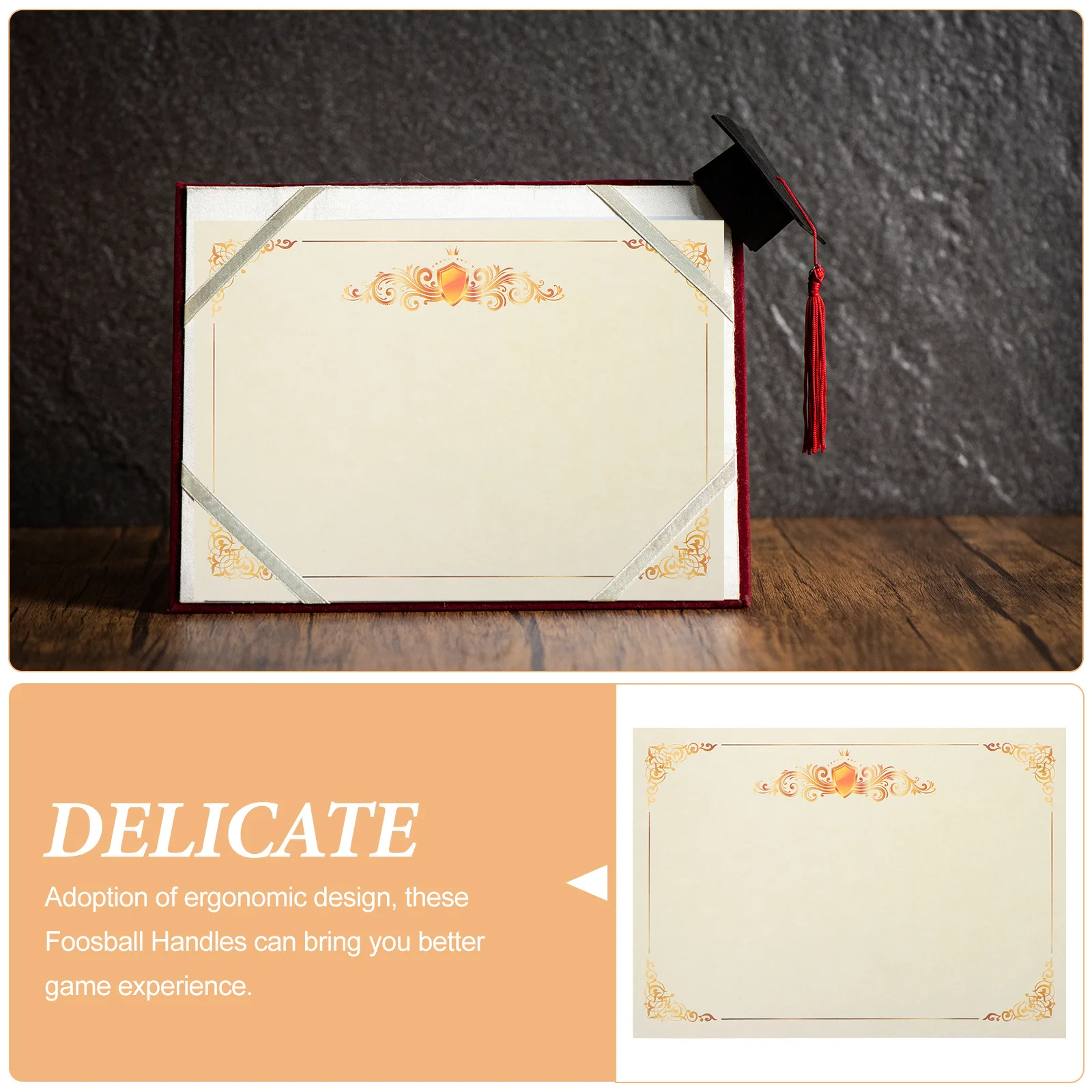 100 ورقة من ورق الشهادات الفارغ على الوجهين للتعرف على الجوائز الأكاديمية والشهادات القابلة للطباعة #3