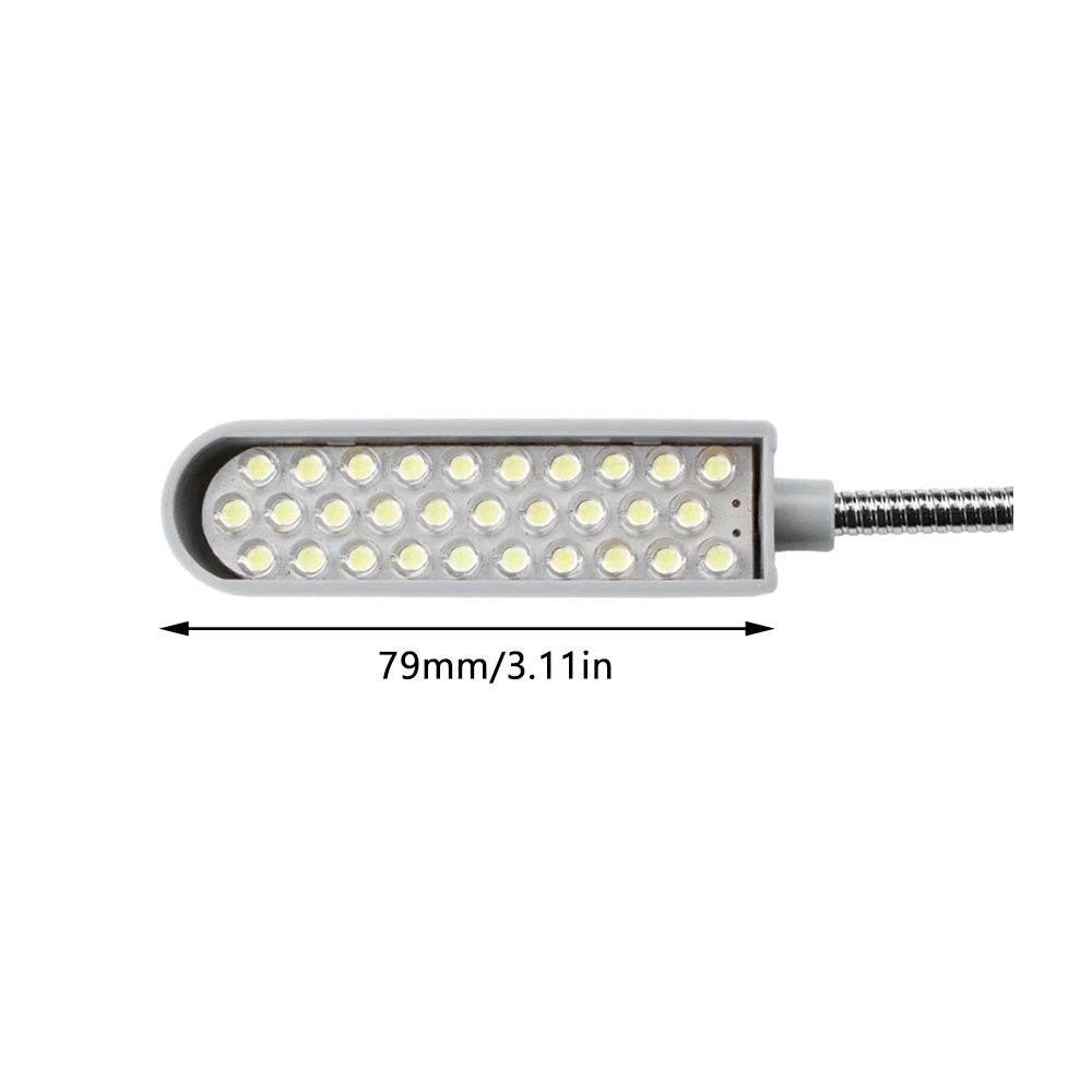 Lâmpada de Iluminação Industrial para Máquina de Costura com 30 LEDs, Acessórios para Máquinas de Vestuário, Luz de Trabalho 360 °   Luzes Industriais Flexíveis com Braço Articulado