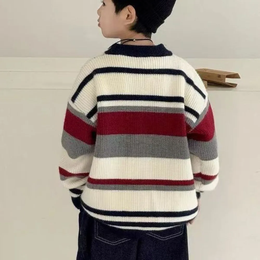 Striped Boys Winter Sweater 6