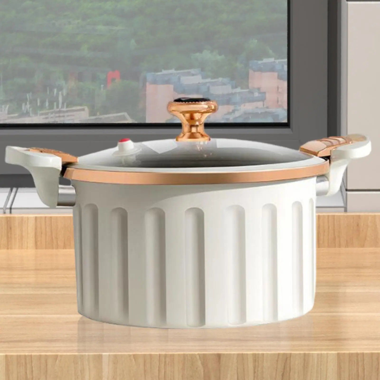 Stovetop Cooking Pot 8L Glass Noodles Bowl with Cover Heat Resistant Simmer Pot Saucepan for Food Tea Milk Cereals Pasta Noodle