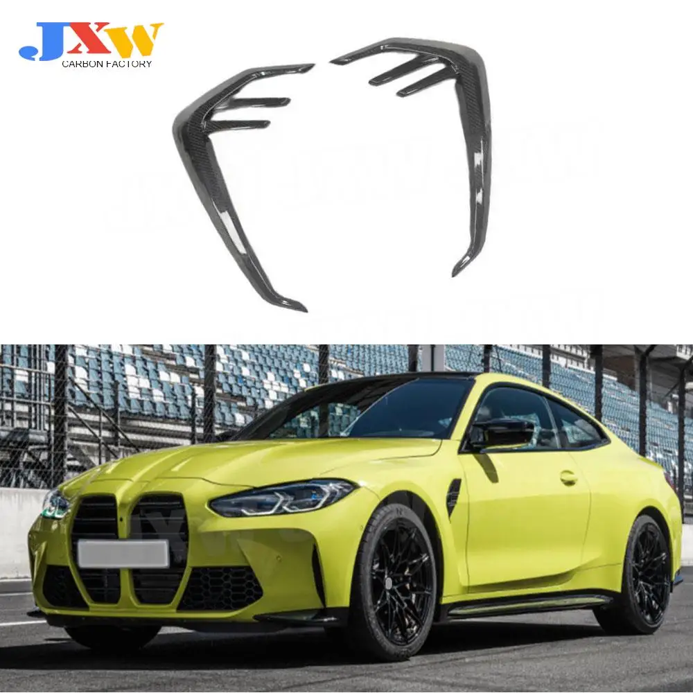 

for BMW 3 4 Series G80 M3 G82 G83 M4 2021 Up Dry Carbon Fiber Car Side Fender Fins Splitters Canards Accessorise FRP Body Kits