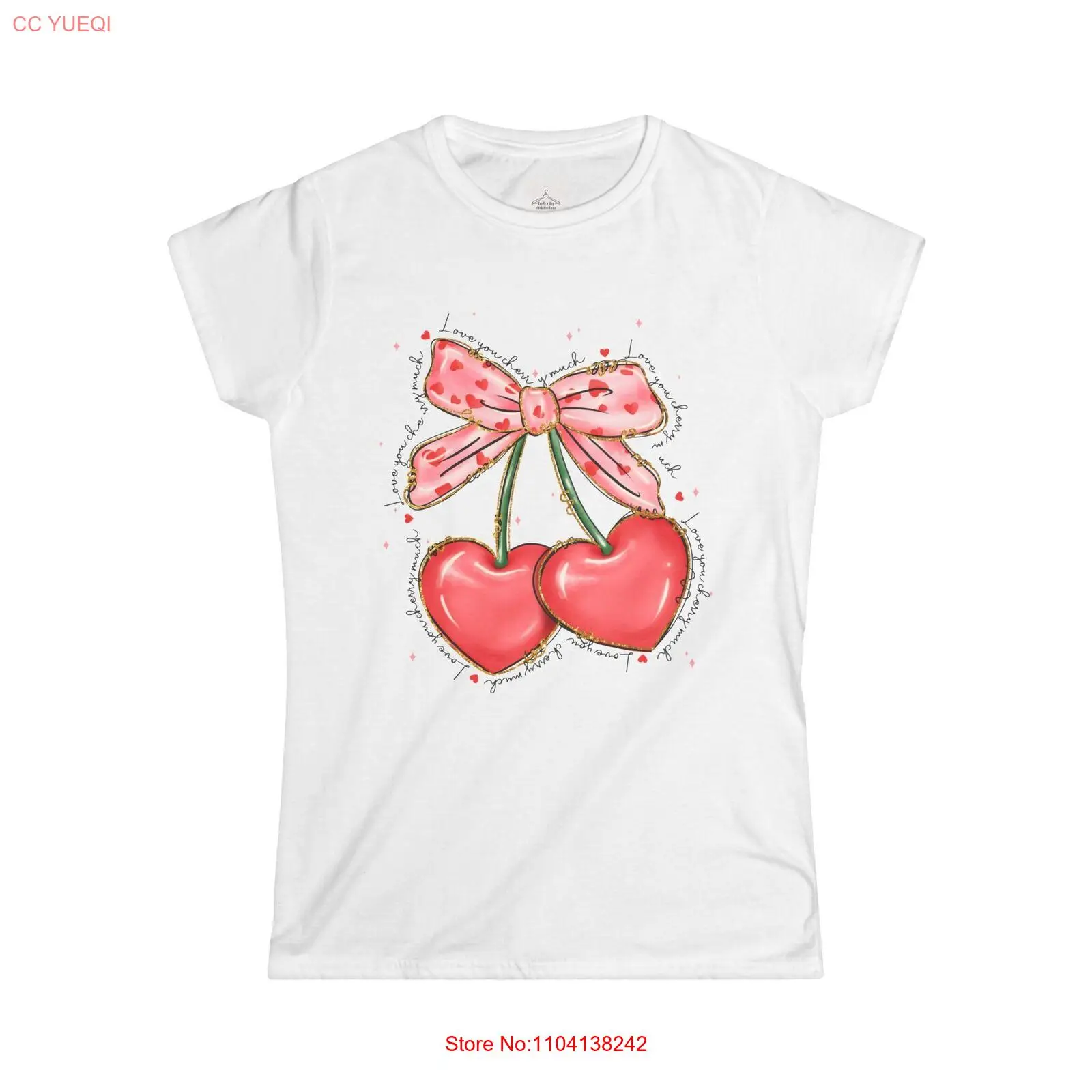 

Футболка с милым сердечком и бантом, романтическая женская футболка, подарок подруге,