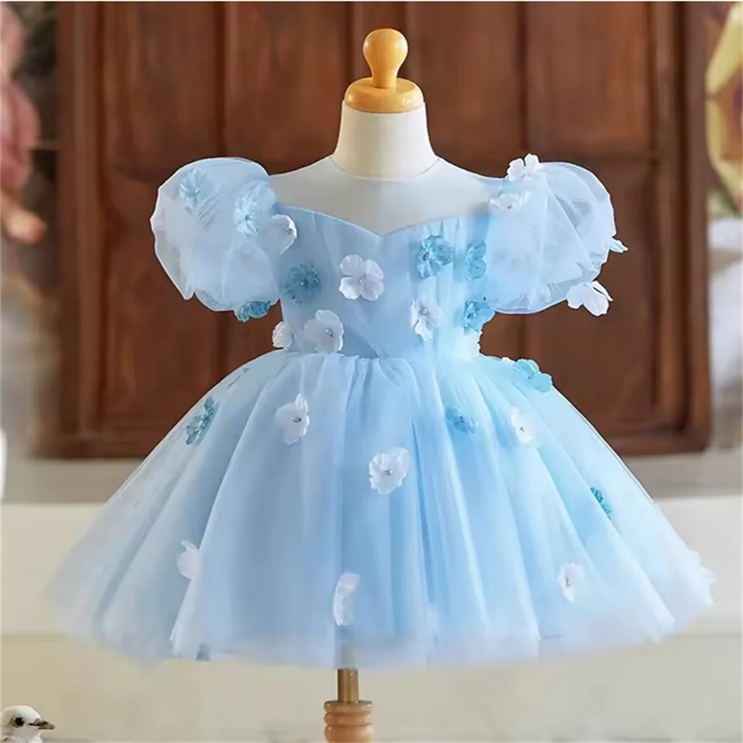 Customized New Girls Princess Evening Gown Host's Piano Performance Wedding Birthday Party Dresses