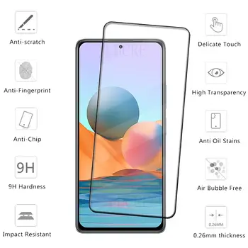 適用於小米 Redmi Note 10 Pro 的 4 片鋼化玻璃膜,全新全覆蓋,9H 高清硬度,適用於 Redmi Note 10 Pro 螢幕保護貼 10 最佳銷售 紅米Note 10 Pro玻璃 - №9
