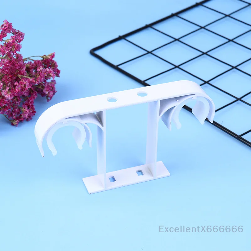 

Bracket Holder Ceiling Mounted Aluminum Alloy Double Curtain Rod
