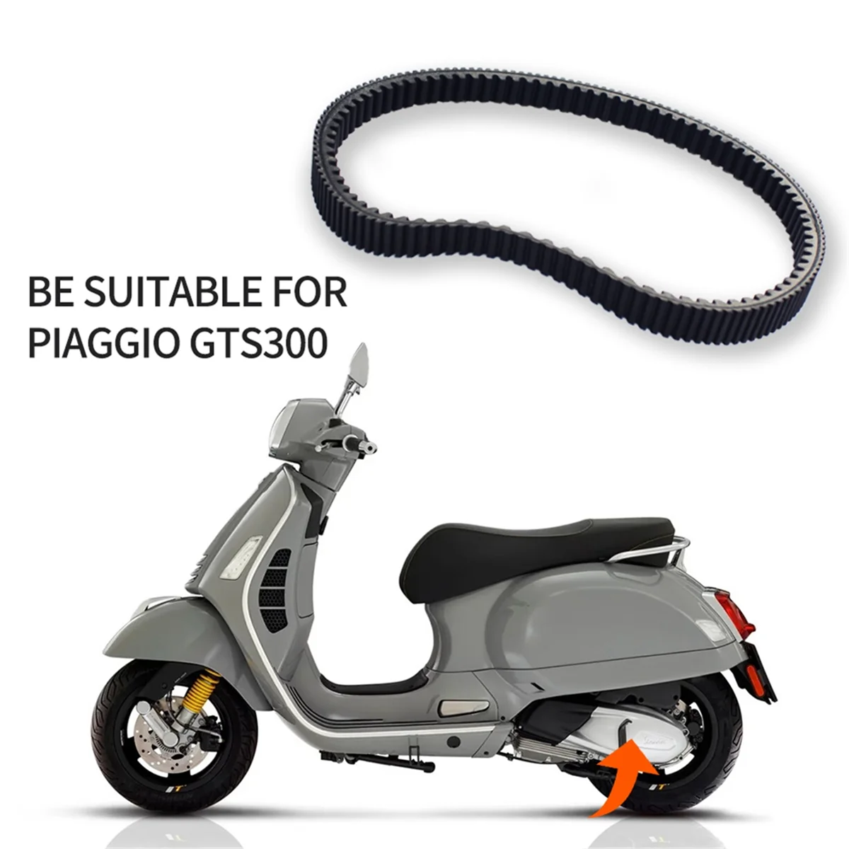 

Motorcycle Engine Drive Belt For Piaggio Vespa GTS 300_A96E