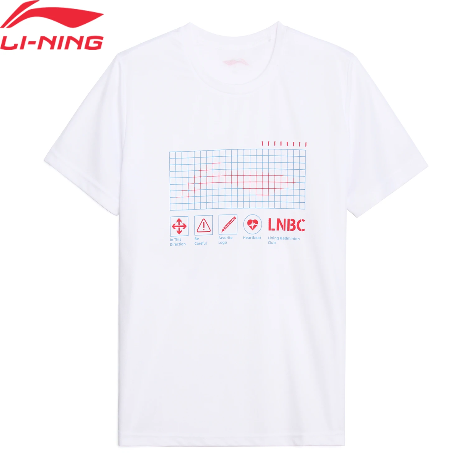 Li-Ning Men Badminton T-shirt Jersey AT DRY Breathable Regular Fit 100%Polyester LiNing Comfortable Sports Tee Tops AHSU453