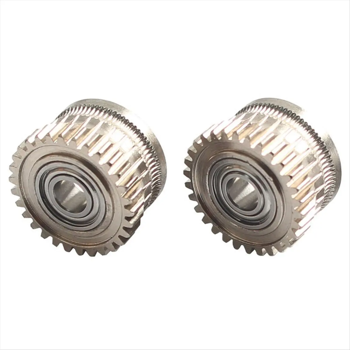 

(A75T) Цельнометаллическая никелированная шестерня высокой твердости для экструдера Creality K1/K1MAX/K1C, запчасть для 3D-принтера