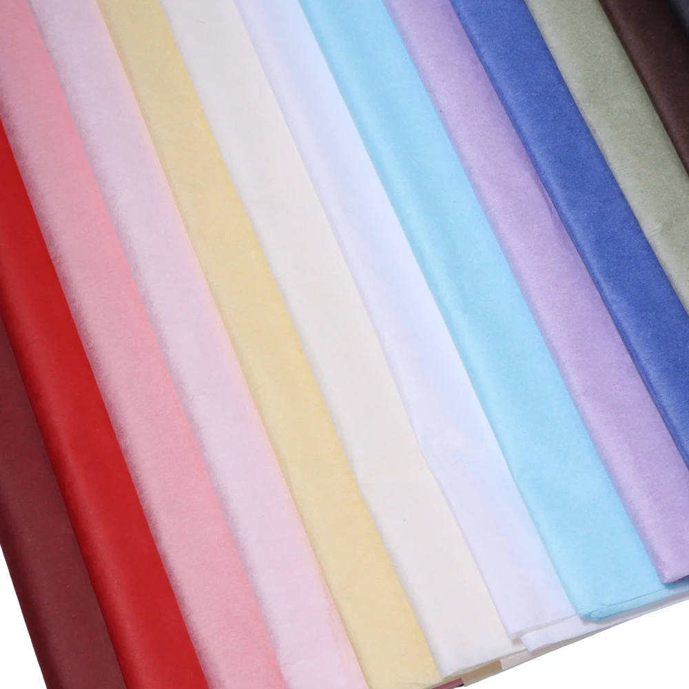 20Pcs/Lots 50X70cm Liner Tissue Paper for Clothing Shirt Shoes DIY Handmade Translucent Wine Wrapping Papers Gift Packaging