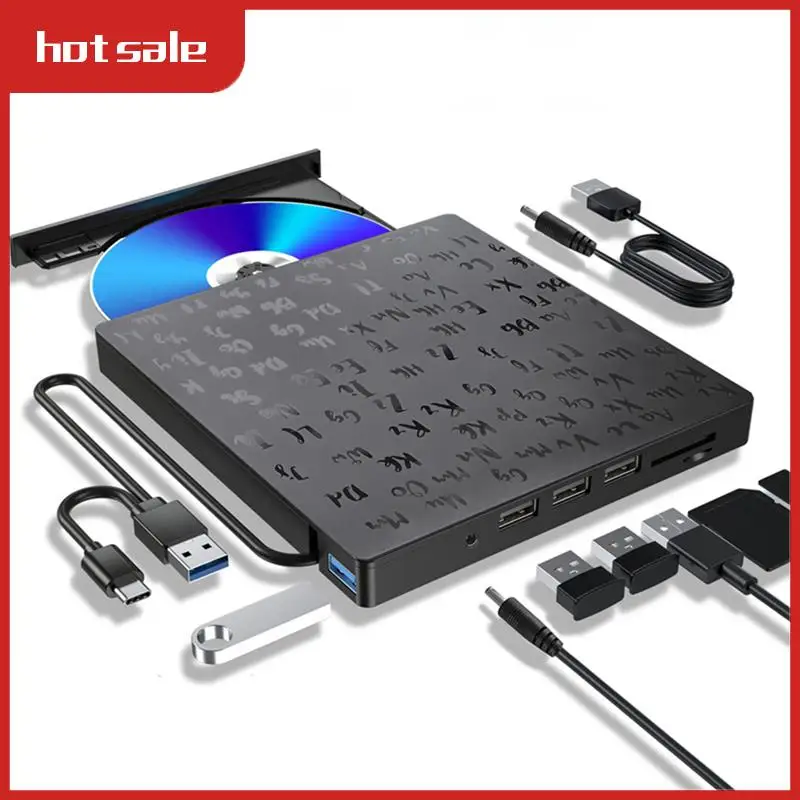 External DVD Optical Drive Laptop Desktop Universal Multifunction CD Burner USB3.0 External Optical Drive Player Durable