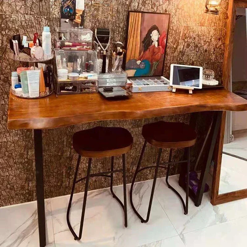 Dining Reception Desk Bar Table Side Kitchen High Kayak Bar Table Mesa Counter Wine Coffee Led Center Furniture Tavolo Dj FYBT