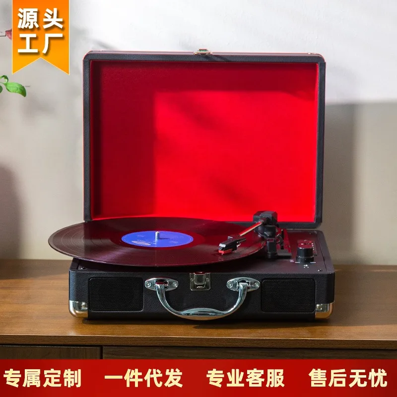 Lecteur de disque vinyle usb disque vinyle haut-parleur bluetooth phonographe portable