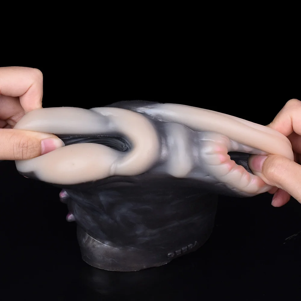 GEEBA Peso netto 755g Tazza per aereo giraffa animale super realistica per uomo 18 + Masturbatore maschile in silicone a doppio canale Figa tascabile