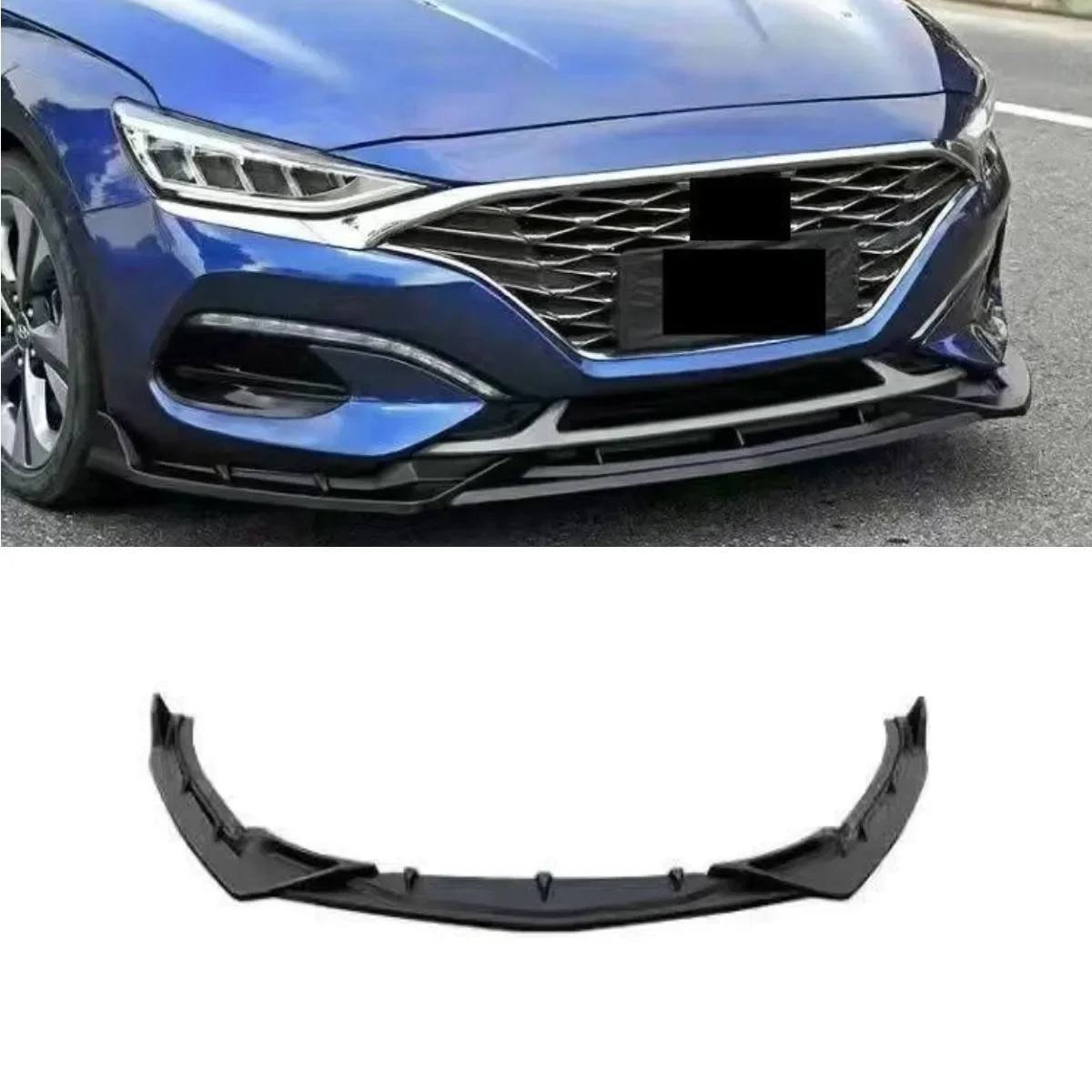 Car Front Bumper Lip Splitter Diffuser Spoiler Body Kit For Hyundai Lafesta 2019-2021 Bumper Guard Protector Car Accessories