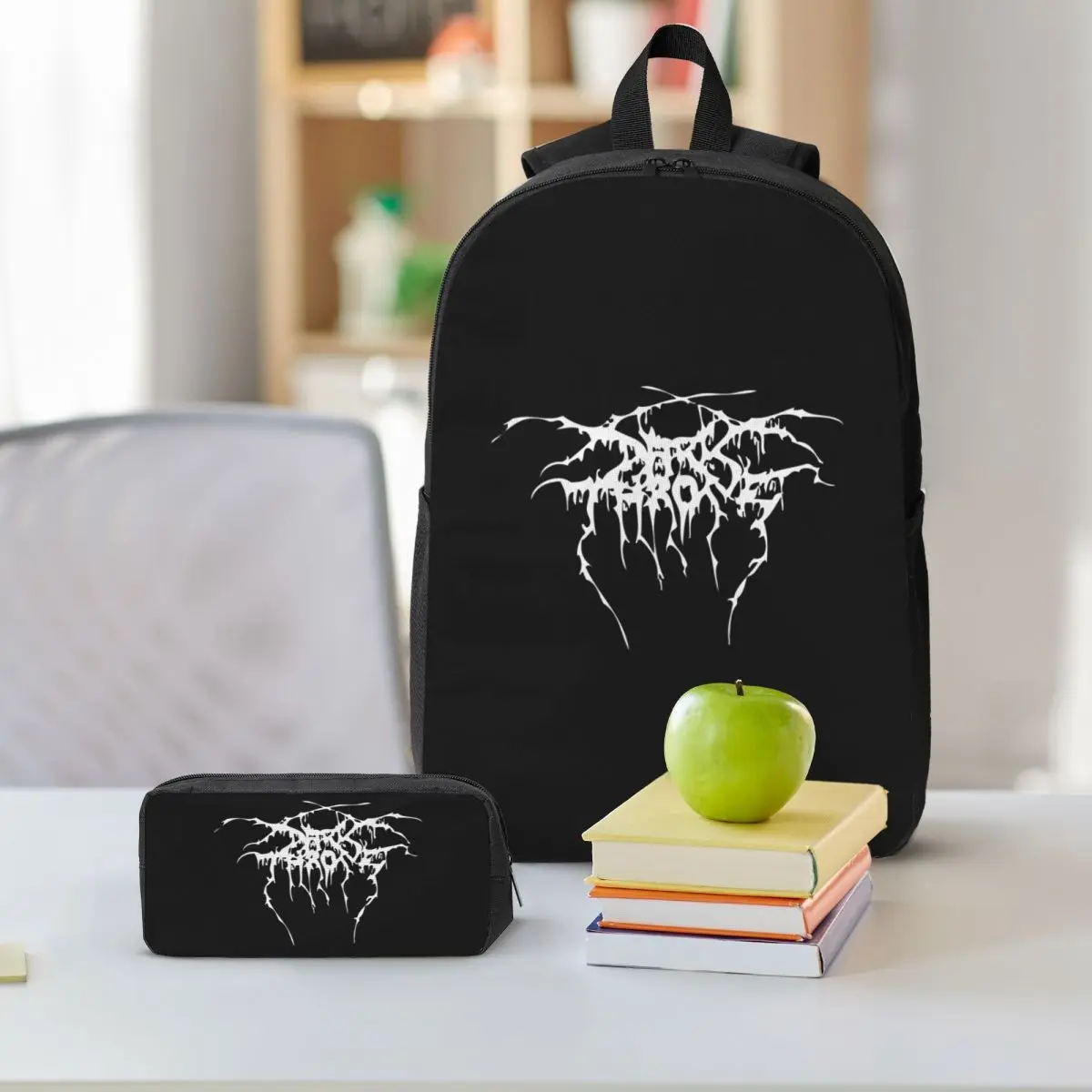 Darkthrone Norwegian Black Metal Band Backpack BookBag School Bag Laptop Shoulder Bags 3ps Insulated Lunch Bag Pencil Case