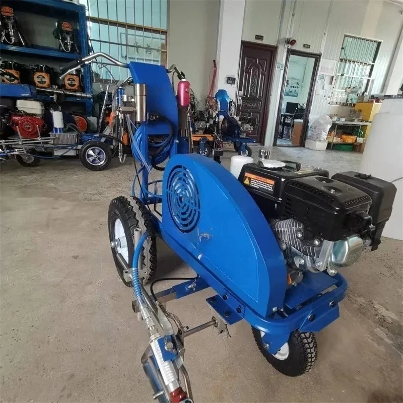 Airless Road Line Marking Machines High Pressure Traffic Line Cold Paint Markers with Engine Motor & PLC Core Components