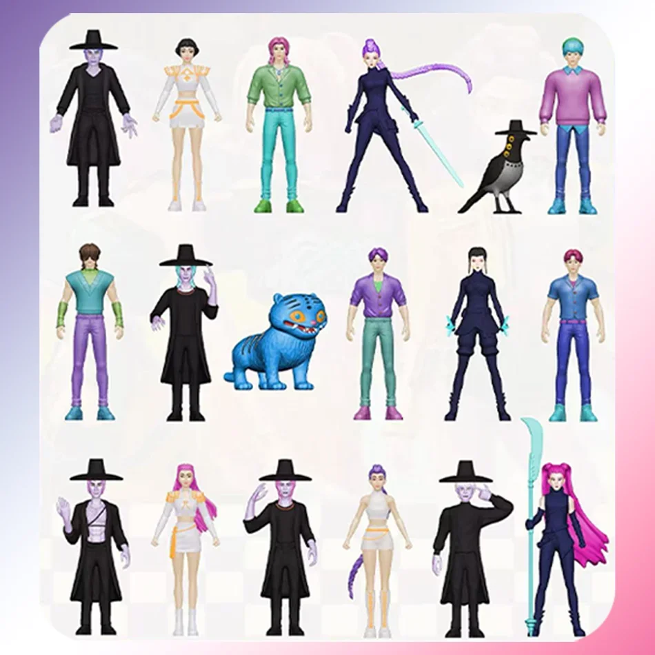 @ HOT Figura de cassadores de Demonios de Anime Kpop، كاساتادورس دي ديمونيوس K-Pop، رومي ميرا زوي، تمثال دي تيجر، juguete_@ #3