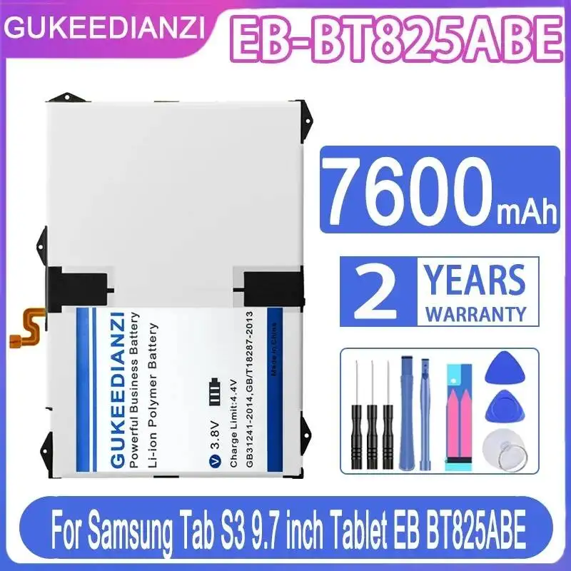 

Аккумулятор для планшета Samsung Galaxy Tab S3 9.7 SM-T825C T820 T825 7600 мАч с хорошими характеристиками при низких температурах EB-BT825ABE