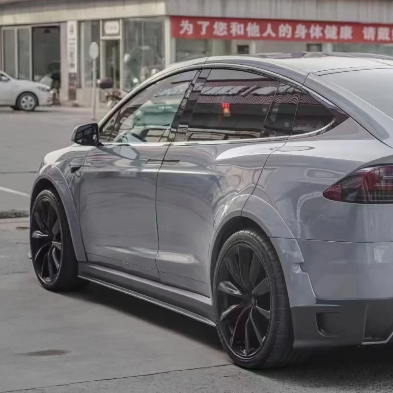 

Body Kit for Tesla Model X Modified Topcar Style Carbon Fiber Side Edge Skirt Wide Body External Packaging