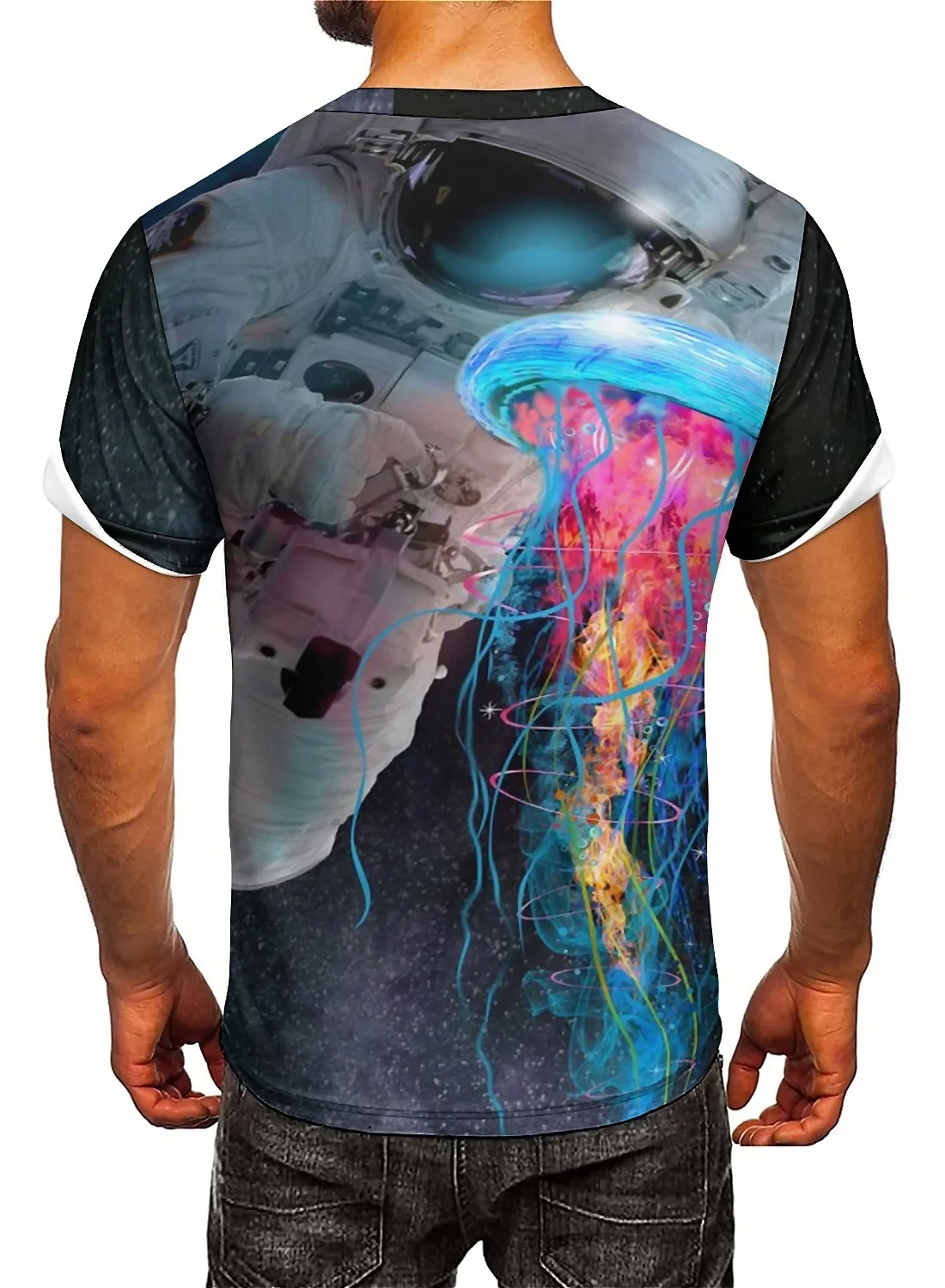 Street style men's 3D printed short-sleeved T-shirts, soft and comfortable fabric, high-quality, plus-size T-shirts for men and