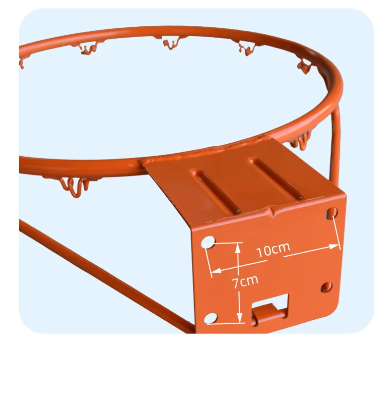 2025 솔리드 농구대 휴대용 45cm 표준 철제 블루 프레임 농구대 액세서리