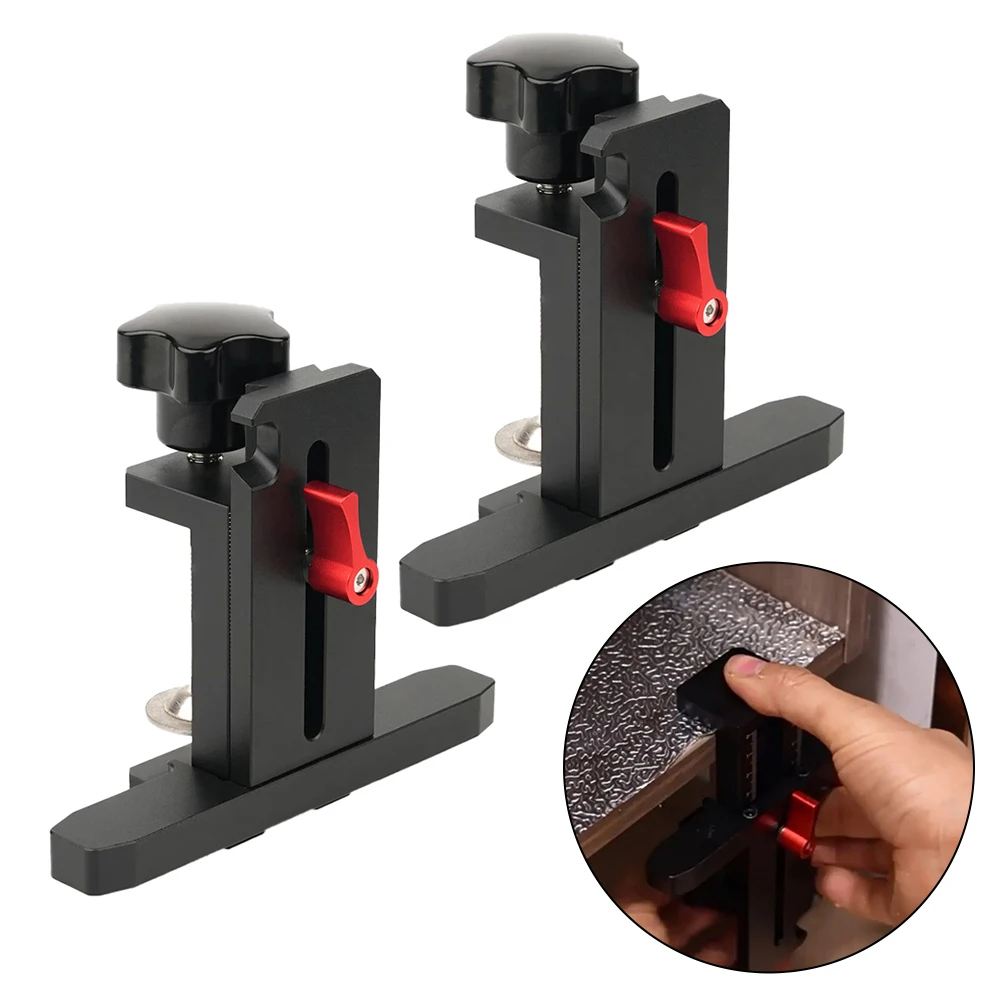 2pcs Cabinets Frame Clamp Cabinet Door Mounting Leveler Household Hid Door Installation Jig Panel Fixed Lifting Auxiliary Tools