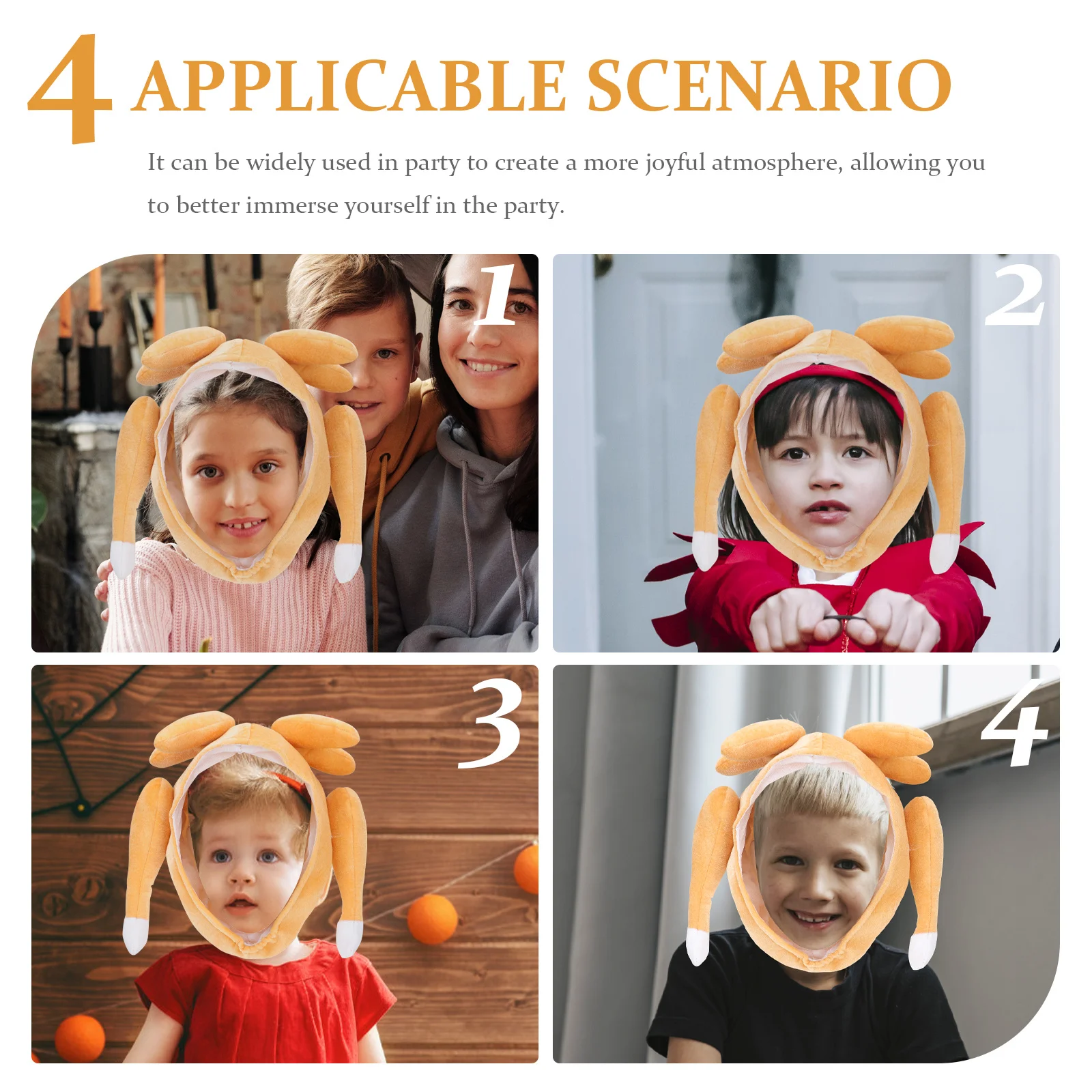 

Chicken Leg Hat Turkey Design Party Decorative Hat For Carnival Cosplay Festival Performance Photo Booth Props Party