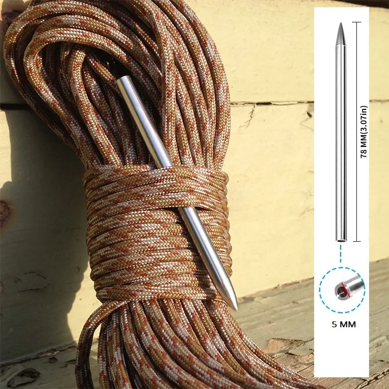 

2pcs Paracord Lacing Stitching Weaving Needles Steel Works For Laces Strings Paracord Etc