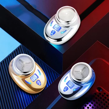 Elektrikli Mini tıraş makinesi su geçirmez Usb şarj edilebilir jilet erkek seyahat taşınabilir sakal bıçak ev kişisel bakım aletleri için